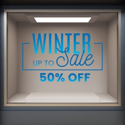 Winter Sale 50% off Αυτοκόλλητο Βιτρίνας